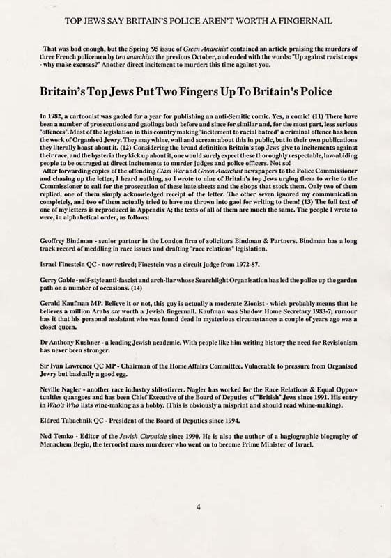 Why Britain's Police Aren't Worth A Jewish Fingernail - page 4