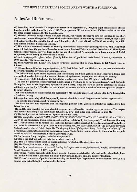 Why Britain's Police Aren't Worth A Jewish Fingernail - page 32
