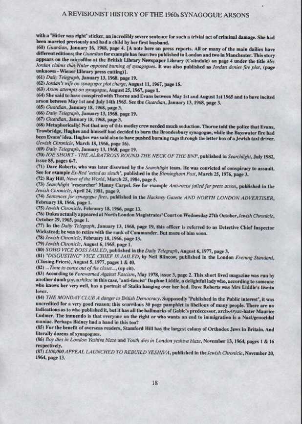 REVISIONIST HISTORY OF THE 1960s SYNAGOGUE ARSONS - page 18