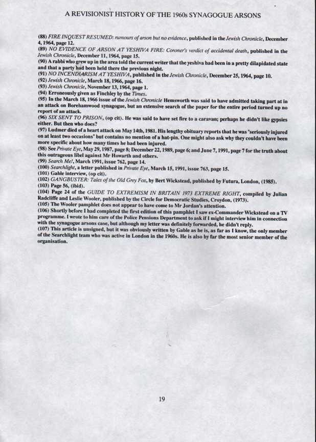 REVISIONIST HISTORY OF THE 1960s SYNAGOGUE ARSONS - page 19